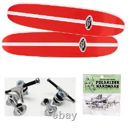 La Roue Chauffée Skateboard Polarizer Baja Red Kit Sure-grip Trucks, Hardware