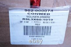 Lot de 2 doublures de caisse 36 x 60' Rouge Sure Grip NGLINER-0588RE 902-000074 Expédition Gratuite