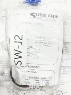 Manette hydraulique à 3 fonctions Sure Grip, SW-J2, 2 boutons