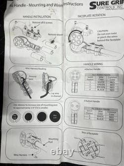 Manette hydraulique à 3 fonctions Sure Grip, SW-J2, 2 boutons