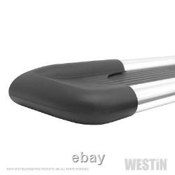 Marchepied Westin Running Board en aluminium brossé avec Sure-Grip, 93 pouces