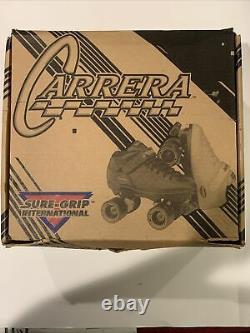 Nouveau Riedell Carrera Speed Skates Homme Taille 14 Noir 105b 96a Sure Grip Wheels