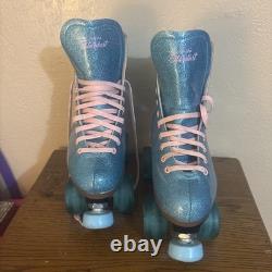 Patin à roulettes quad Sure-Grip Blue Stardust Glitter taille 5