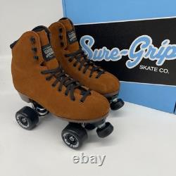 Patins à roulettes Sure Grip Boardwalk Plus Suede Marron Cannelle Hommes 7 Femmes 8