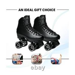 Patins à roulettes Sure-Grip Malibu unisexe en cuir végétalien élégant et durable