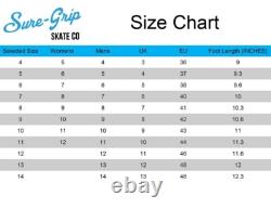 Patins à roulettes Sure Grip. Neufs, couleur beige. Trucks DA Avenger 45, roues de 65 mm. Taille 7 homme.