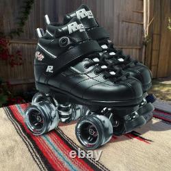 Patins à roulettes Sure Grip Rock GT50 noirs élégants pour hommes et femmes, adaptés à l'intérieur.