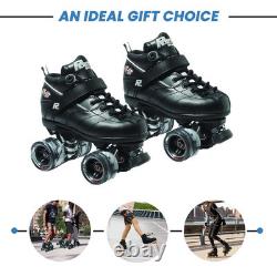 Patins à roulettes Sure Grip Rock GT50 noirs élégants pour hommes et femmes, adaptés à l'intérieur.