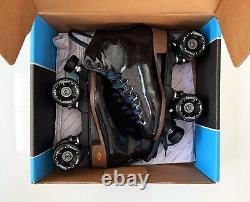 Patins à roulettes Sure Grip Stardust Taille 6 Paillettes noires Édition limitée Idées cadeau