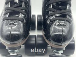 Patins à roulettes Sure Grip Stardust paillettes noires taille 4