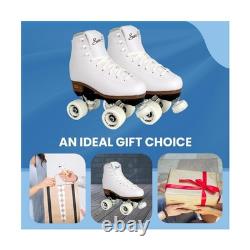 Patins à roulettes Sure-Grip White Fame pour femmes en nylon et aluminium 57m