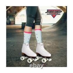 Patins à roulettes Sure-Grip White Fame pour femmes en nylon et aluminium 57m