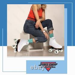 Patins à roulettes Sure-Grip White Fame pour femmes en nylon et aluminium 57m