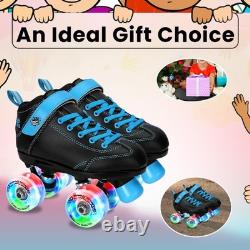 Patins à roulettes pour enfants Sure-Grip Sugar & Spice avec roues lumineuses - Tailles junior