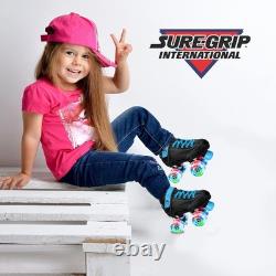 Patins à roulettes pour enfants Sure-Grip Sugar & Spice avec roues lumineuses - Tailles junior