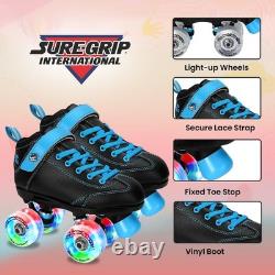 Patins à roulettes pour enfants Sure-Grip Sugar & Spice avec roues lumineuses, tailles juniors, durables