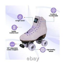 Patins à roulettes unisexes Sure-Grip Boardwalk avec bottes en cuir rétro et