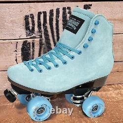 Patins à roulettes unisexes Sure-Grip Boardwalk en cuir et caoutchouc S pour extérieur