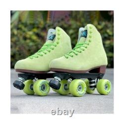 Patins à roulettes unisexes Sure-Grip Boardwalk pour extérieur avec bottes rétro en cuir suédé
