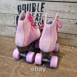 Patins à roulettes unisexes Sure-Grip Boardwalk pour extérieur, bottes rétro en cuir suédé