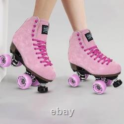 Patins à roulettes unisexes Sure-Grip Boardwalk pour extérieur, bottes rétro en cuir suédé