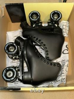 Patins à roulettes unisexes Sure-Grip Malibu noirs NIB Hommes 1 / Femmes 2