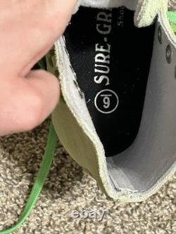 Patins à roulettes unisexes SureGrip Boardwalk en daim citron vert, taille 6