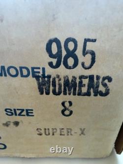 Patins à roulettes vintage Pacer taille 8 pour femmes, plaque Sure-Grip Super X5L, 57 mm 95A