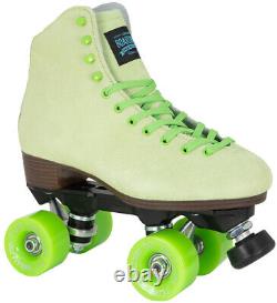 Patins quad artistiques d'intérieur Sure-Grip Boardwalk Medallion Plus Lime Green