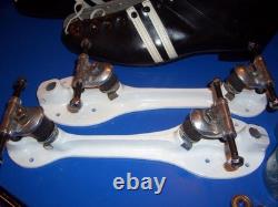 Plaques de patins à roulettes NOS Sure Grip White Magnesium Magnum Speed, taille 9, avec trucks