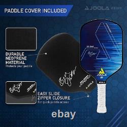 Raquette de pickleball professionnelle par Ben Johns, cadre en carbone durable, prise sûre