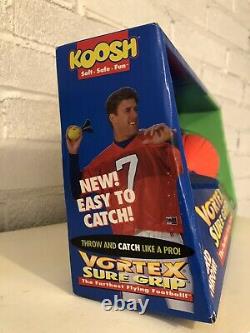 Rare Vintage John Elway Vortex Sure Grip Koosh 100 Yard Lancer Football Nib