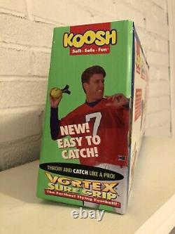 Rare Vintage John Elway Vortex Sure Grip Koosh 100 Yard Lancer Football Nib