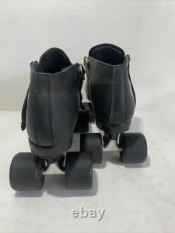 Riedell Carrera Speed Skates 105b/#2 Sure Grip Wheels Taille 12 Black New Inutilisé
