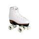 Roller Skates à Roulettes Blancs Sure-grip Pour Femmes Fabriqués En Nylon Et En Aluminium 57m