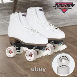 Roues Sure-Grip All American Plus pour patinage en salle 55 mm, blanches