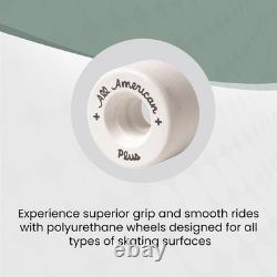 Roues Sure-Grip All American Plus pour roller en intérieur 55 mm, blanches