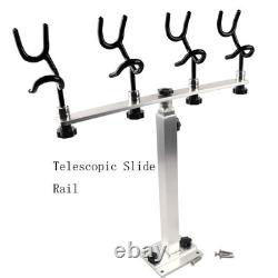 Support de canne à pêche en aluminium à prise sûre, support de canne en fil d'acier recouvert de PVC