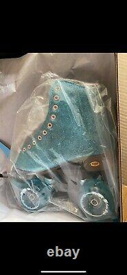 Sure Grip Taille 5 Stardust Blue Glitter Quad Roller Skates