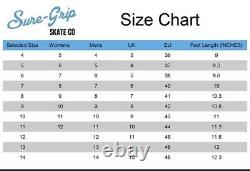 Sure Grip Taille 7 Stardust Blue Glitter Quad Roller Skates