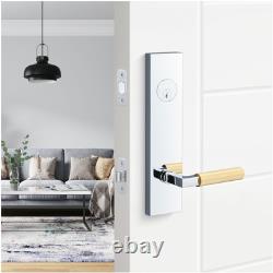 Sure-Loc LV307 GRIPKN Levanto Levier à Entrée Clé Unique en Nickel Satiné