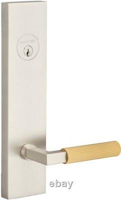Sure-Loc LV307 GRIPSKN Levanto Poignée de porte à cylindre simple avec clé en nickel satiné