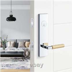 Sure-Loc LV307 GRIPSM Levanto Poignée de porte à cylindre simple avec clé Chrome