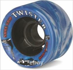 Suregrip Twister 62mm 96a White Blue Swirl 96a 8pk Free Post Patinage Intérieur